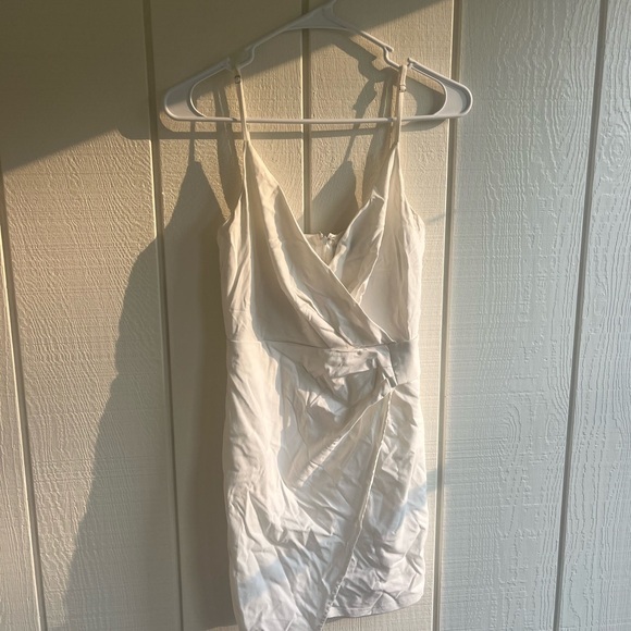 Blue Blush White Wrap Dress - Picture 1 of 3